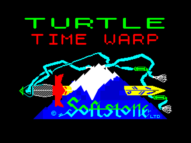 Time Warp title screen for ZX Spectrum